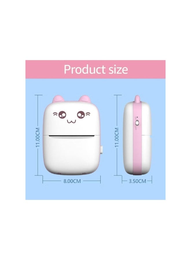 طابعة جيب صغيرة محمولة | طابعة حرارية بلوتوث مع ورق وكابل USB | اطبع الملاحظات والصور والملصقات والمستندات في أي وقت - Image 5